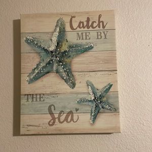 Beach theme canvas